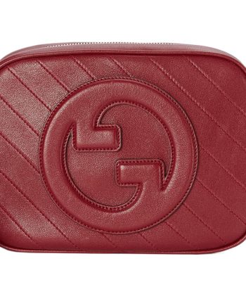 구찌 블론디 스몰 숄더백 레드 레더 L21*W5*H15.5cm
