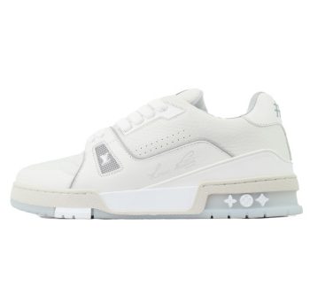 LOUIS VUITTON 트레이너 로우탑 스케이트보드 신발 여성 화이트 1ACP1P