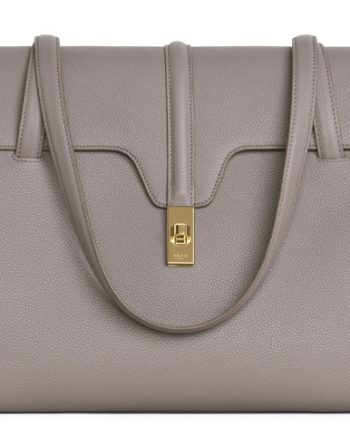 CELINE 16 소가죽 언더암 숄더백, 브리프케이스, 핸드백 L 여성 페블