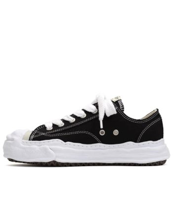 【GD최애】메종 미하라 야스히로 행크 OG 솔 캔버스 로우탑 스니커즈 블랙 A05FW702-BLACK