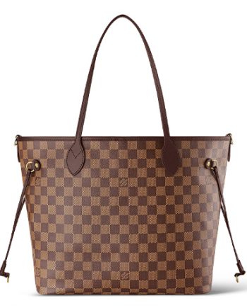 루이 비통 NEVERFULL 코팅 캔버스 토트 가방, 쇼핑백, 핸드백 M 여성 브라운 L30.99*W13.97*H27.94cm