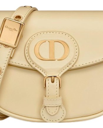 DIOR 보비 스무스 소가죽 숄더 백, 크로스 백 엑스트라 미니 여성 라이트 옐로우