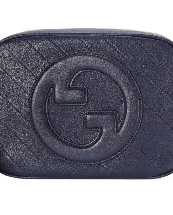 구찌 블론디 스몰 숄더백 블루 레더 L21.08*W7.87*H15.49cm