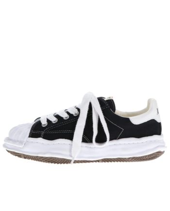 메종 미하라 야스히로 블레이키 OG 솔 캔버스 로우탑 스니커즈 블랙 A06FW704-BLACK