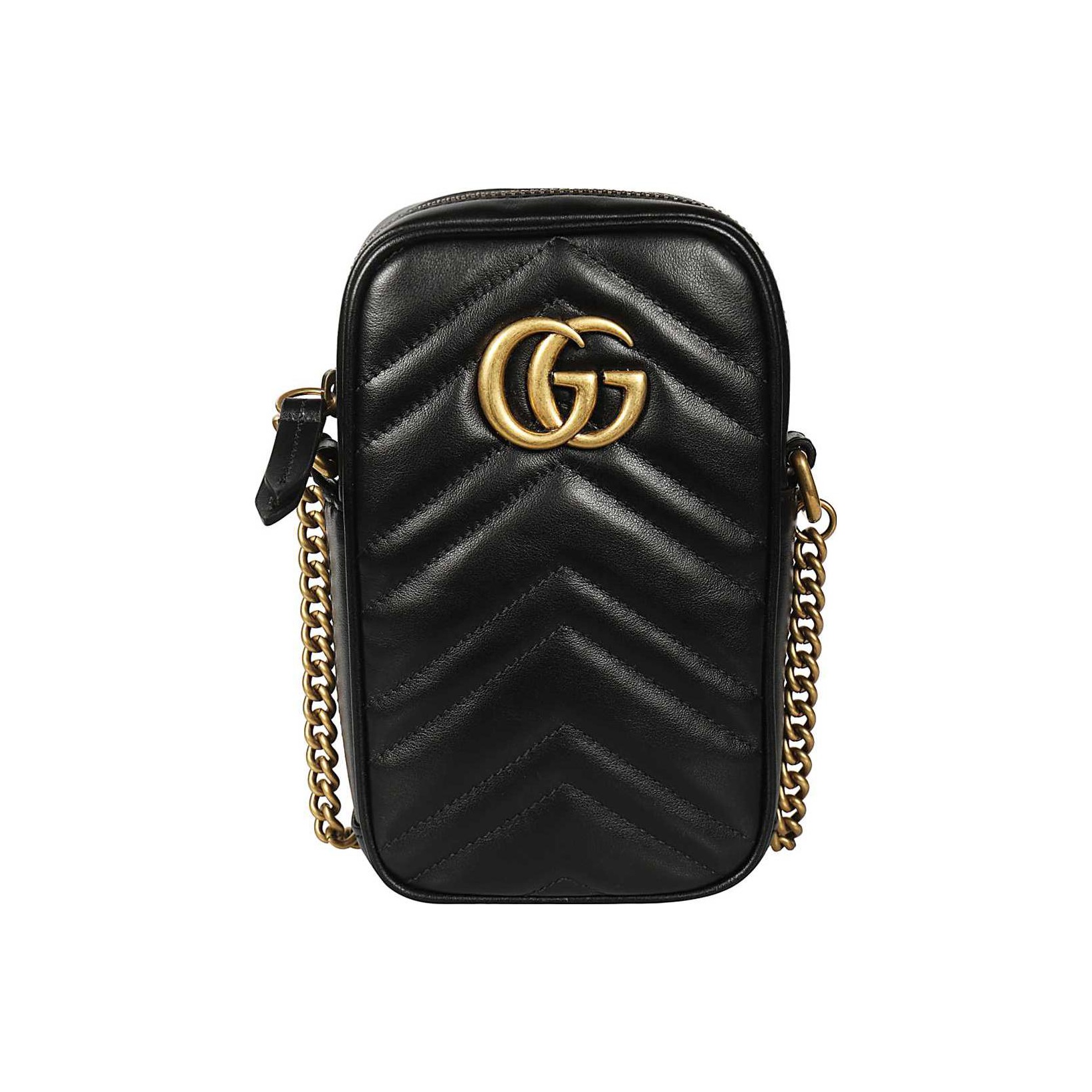 구찌 Gg 마몽 미니백 블랙 L10.5*W5*H17cm