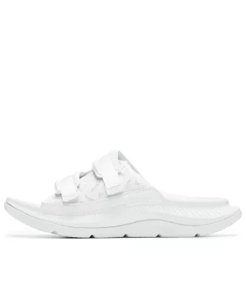 HOKA ONE ONE ORA Luxe 일자 슬리퍼 화이트 1134150-WWH