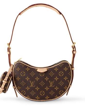 LOUIS VUITTON 캔버스+가죽 핸드 백, 숄더 백 여성 브라운 L25*W5*H15cm