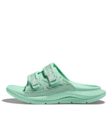 HOKA ONE ONE ORA Luxe 일자 슬리퍼 그린  1134150-MGTR