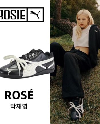 【★ROSÉ】푸마 x 로제 스피드캣 PRM 블랙 웜 화이트 404391-01