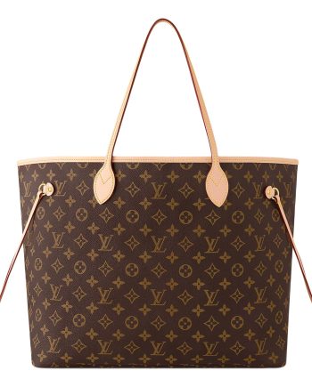 LOUIS VUITTON NEVERFULL 코팅 캔버스 가죽 포함 핸드 백, 숄더 백 L 여성 브라운 L40*W20*H33cm