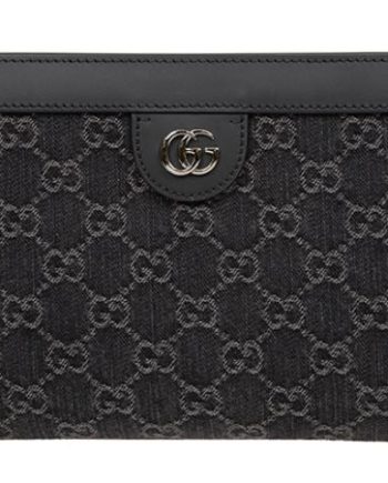 구찌 오피디아 Gg 스몰 숄더백 블랙 그레이 데님 L26*W8*H17.5cm