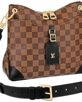 LOUIS VUITTON 오데온 캔버스 숄더백 여성 브라운 L24.8*W8.8*H28cm