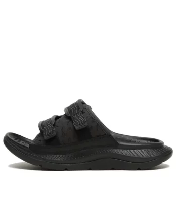 HOKA ONE ONE ORA Luxe 일자 슬리퍼 블랙 1134150-BBLC