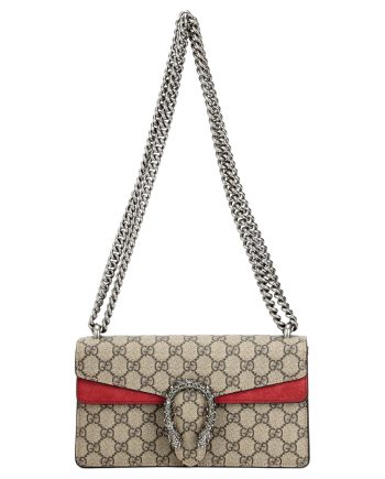 구찌 디오니서스 Gg 스몰 숄더백 Gg 슈프림 레드 스웨이드 L25*W7*H13.5cm