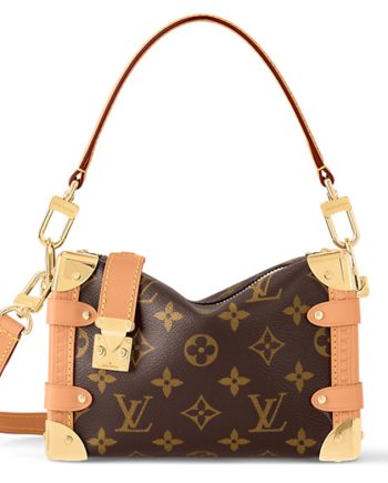 LOUIS VUITTON 코팅 캔버스 소프트 선물 포장 e 어깨 크로스백, 핸드백 S 여성 브라운 L18*W8*H12.5cm